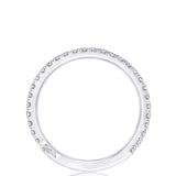 French Pavé Diamond Wedding Band - 2mm