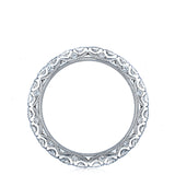 French Pavé Diamond Wedding Band