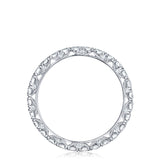 French Pavé Diamond Wedding Band - 2.5mm