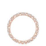 French Pavé Diamond Wedding Band - 2.5mm