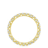 French Pavé Diamond Wedding Band - 2.5mm