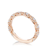 Marquise Shape Design Detail Wedding Band