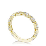 Marquise Shape Design Detail Wedding Band