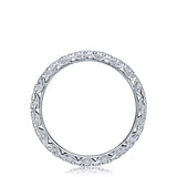 French Pavé Diamond Wedding Band - 2mm