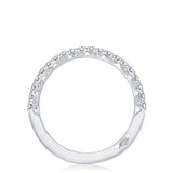 French Pavé Diamond Wedding Band - 2mm