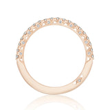French Pavé Diamond Wedding Band - 2mm