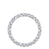 French Pavé Diamond Wedding Band - 2.5mm