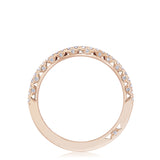 Curve with French Pavé Diamonds Wedding Band