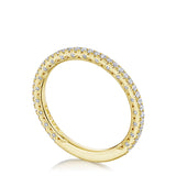 French Pavé Diamond Wedding Band - 1.5mm