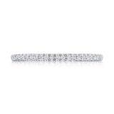 French Pavé Diamond Wedding Band - 2.5mm