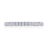 French Pavé Diamond Wedding Band - 2mm
