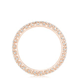 French Pavé Diamond Wedding Band - 1.5mm