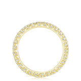 French Pavé Diamond Wedding Band - 1.5mm
