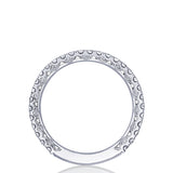 French Pavé Diamond Wedding Band - 2mm
