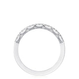 French Pavé Diamond Wedding Band