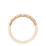 French Pavé Diamond Wedding Band