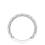 French Pavé Diamond Wedding Band