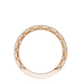 French Pavé Diamond Wedding Band