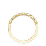French Pavé Diamond Wedding Band