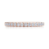 French Pavé Diamond Wedding Band