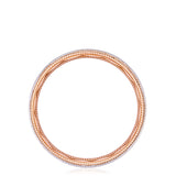 Classic Two-Tone Flat in Brushed Finish Wedding Band