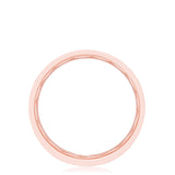 Bezel Set Diamond Wedding Band in Satin Finish