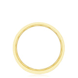 Bezel Set Diamond Wedding Band in Satin Finish