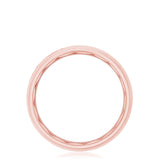 Channel Set Diamond in Satin Finish Wedding Band