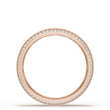 Bevel Edge Diamond Wedding Band in High Polish - 5mm
