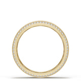 Bevel Edge Diamond Wedding Band in High Polish - 5mm