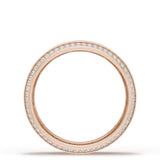 Bevel Edge Diamond Wedding Band in High Polish - 7mm