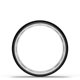 Titanium Two-Tone Round Wedding Band - 6mm