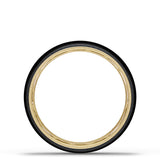 Titanium Two-Tone Round Wedding Band - 6mm