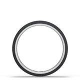 Titanium Two-Tone Flat Wedding Band - 4mm