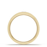 Bezel Set Diamond Wedding Band in High Polish