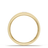 Bezel Set Diamond Wedding Band in Satin Finish