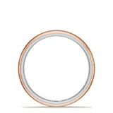 Classic Two-Tone Rounded Wedding Band in High Polish
