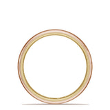 Classic Two-Tone Rounded Wedding Band in High Polish