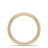 Classic Two-Tone Rounded Wedding Band in High Polish