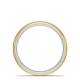 Classic Two-Tone Rounded Wedding Band in High Polish