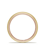 Classic Two-Tone Rounded Wedding Band in Satin Finish