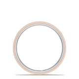 Classic Two-Tone Flat Wedding Band in High Polish
