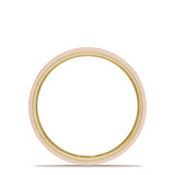Classic Two-Tone Flat Wedding Band in High Polish