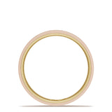 Classic Two-Tone Flat Wedding Band in Brushed Finish