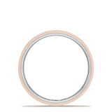 Classic Two-Tone Flat Wedding Band in Satin Finish