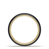 Titanium Two-Tone Round Wedding Band - 4mm
