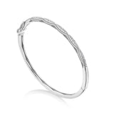 "Bangle, Single Row Diamond, 3mm"
