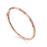 "Bangle, Pulse Milgrain, 3mm"