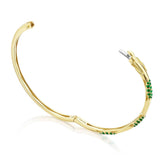 "Bangle, Pulse Emerald, 3.25mm"