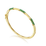 "Bangle, Pulse Emerald, 3.25mm"